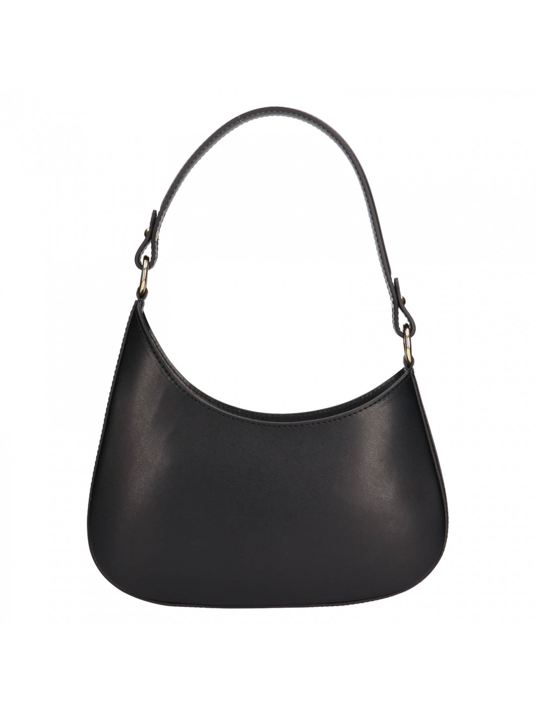 Menší dámská kožená kabelka Italia Renata – černá