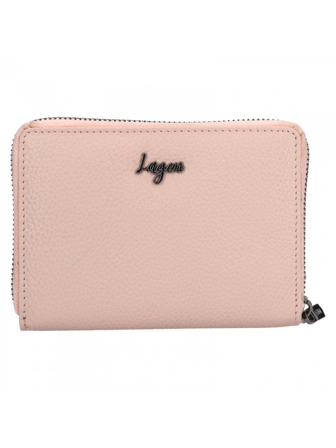 Dámská kožená peněženka Lagen Apolen – růžová