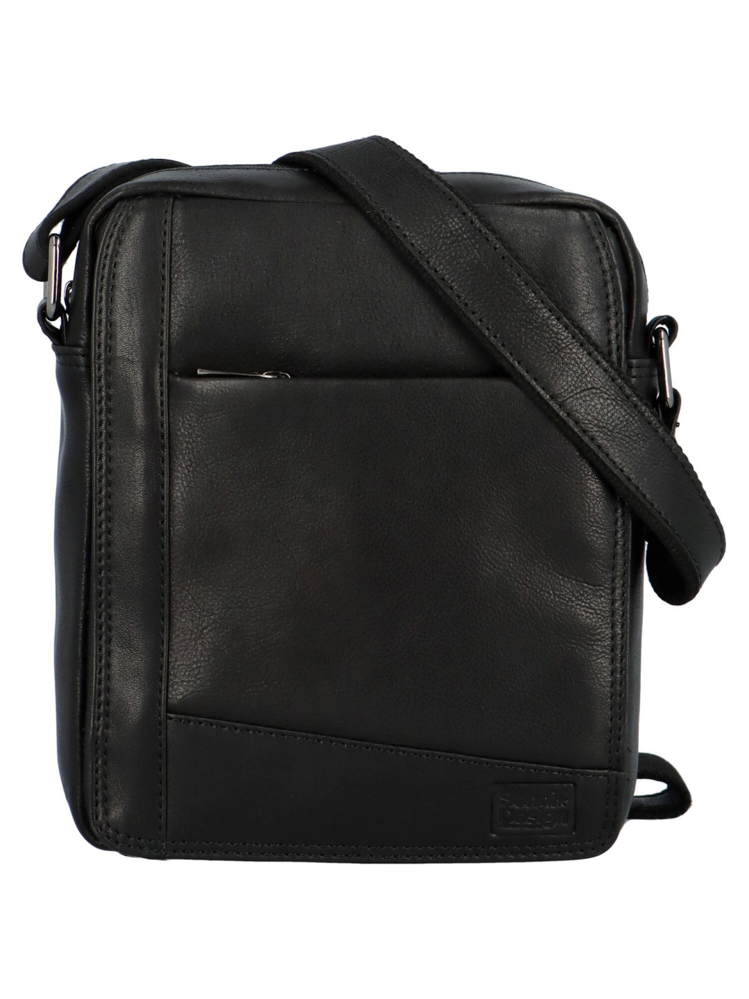 Pánská kožená taška přes rameno černá – SendiDesign Kartol