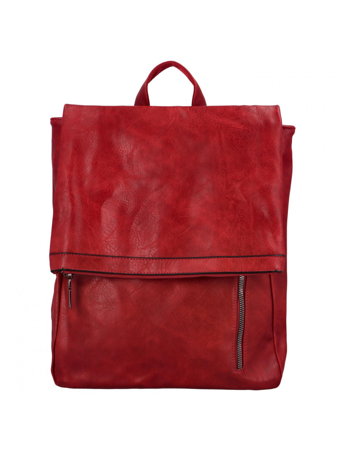 Trendy dámský koženkový kabelko-batůžek Floras červená