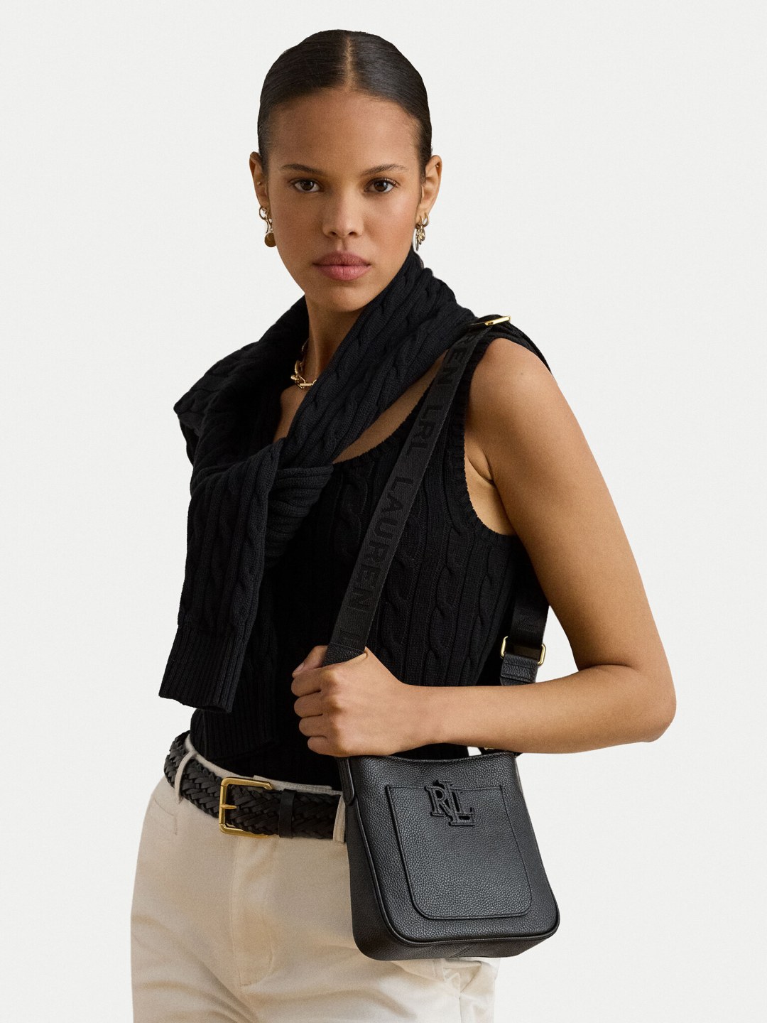Kabelka LAUREN RALPH LAUREN 431982184002 Černá