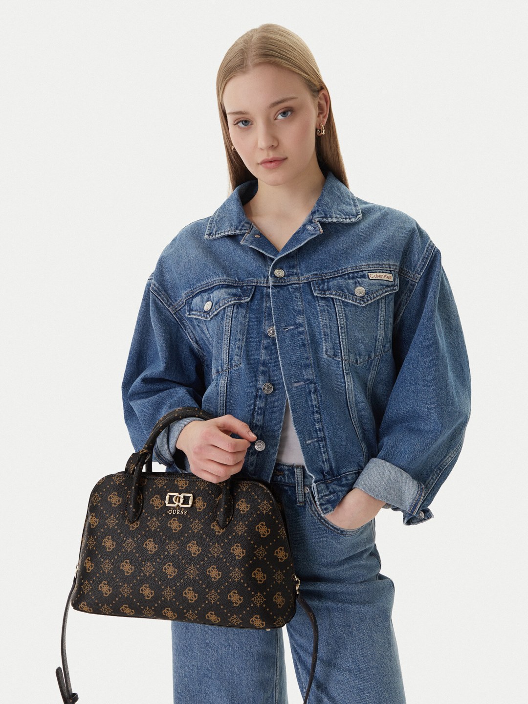 Kabelka Guess Emelie Logo HWGP99 28060 Hnědá