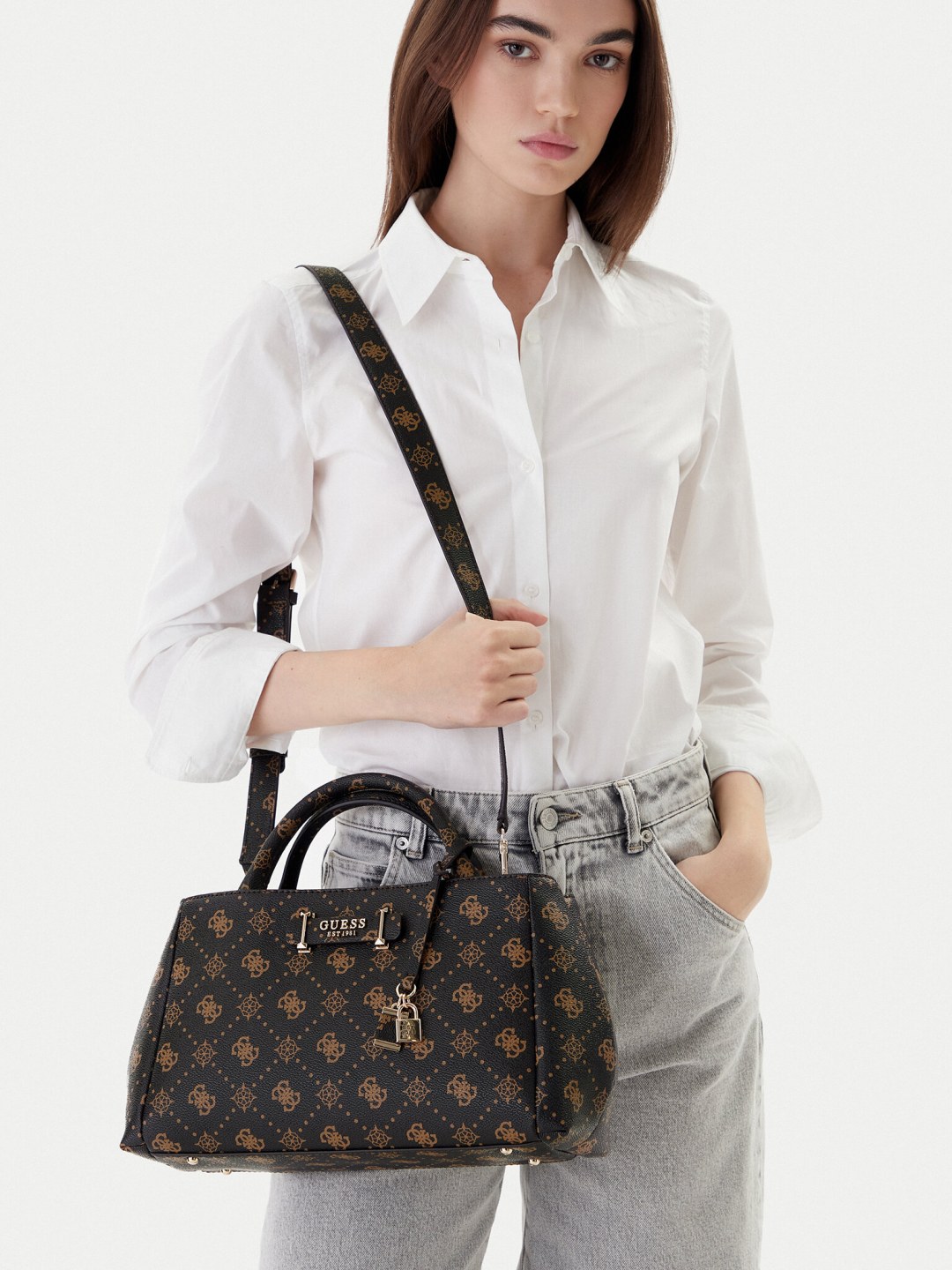 Kabelka Guess HWGP98 98060 Hnědá
