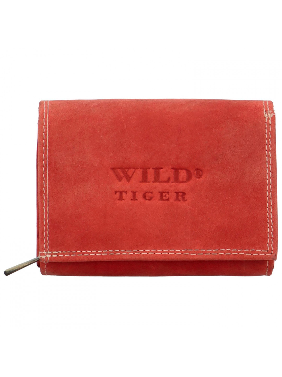 Dámská kožená peněženka červená – Wild Tiger Donalda