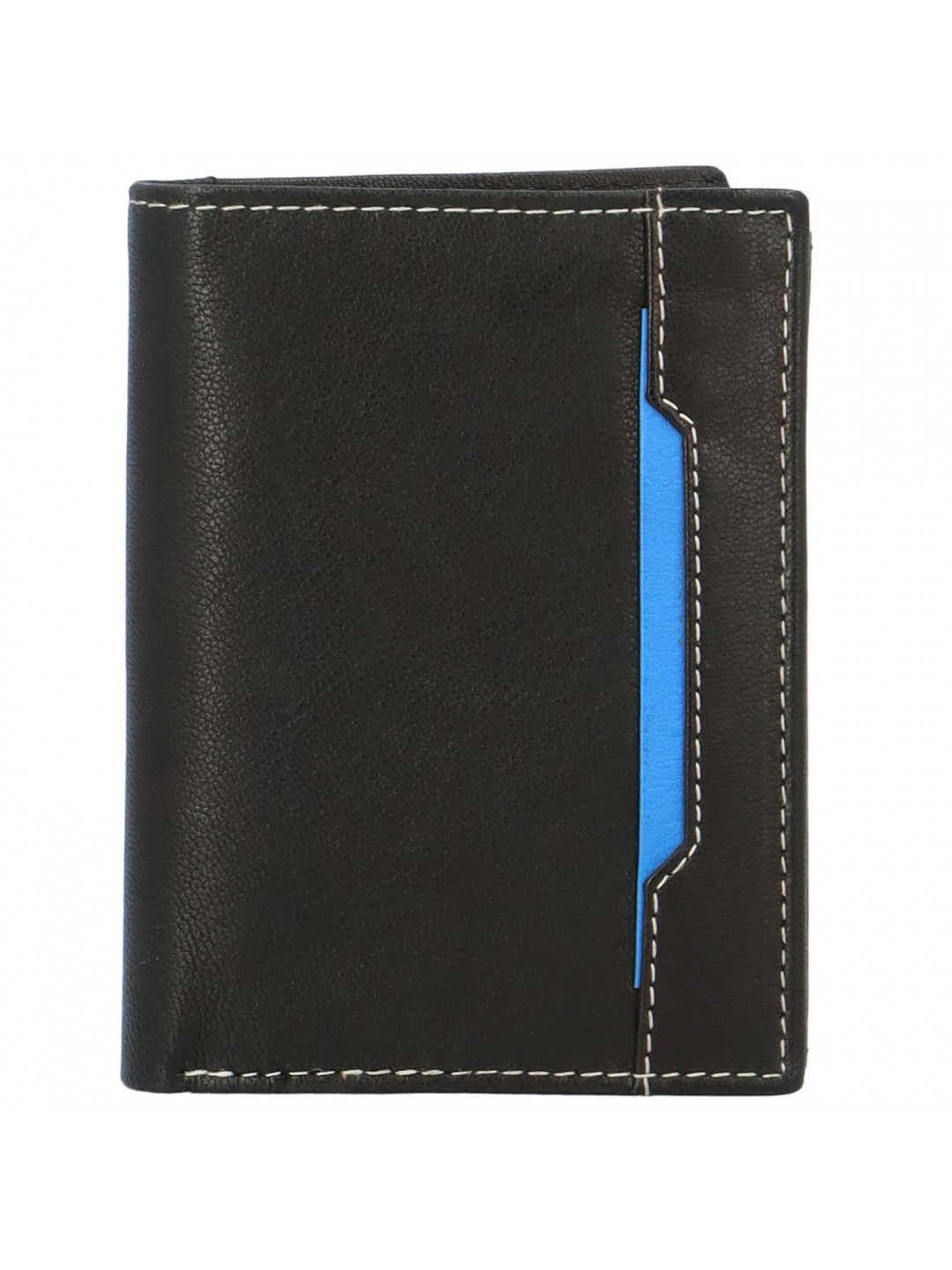 Pánská kožená peněženka černo modrá – Diviley Farrons