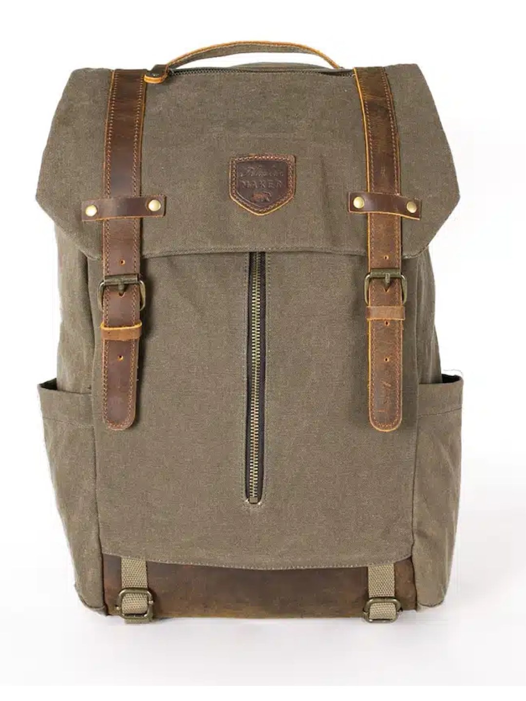 Alaskan Maker Cestovní vintage batoh Unimak Khaki 27l