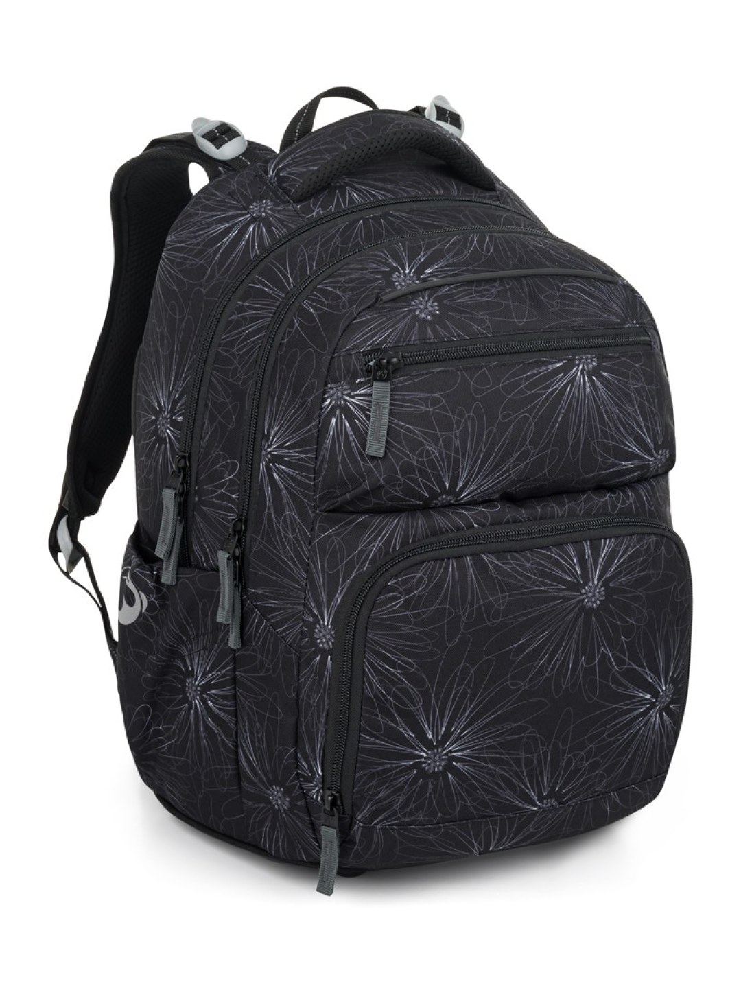 Školní dvoukomorový batoh pro holky ZIPSTER 25 A šedý
