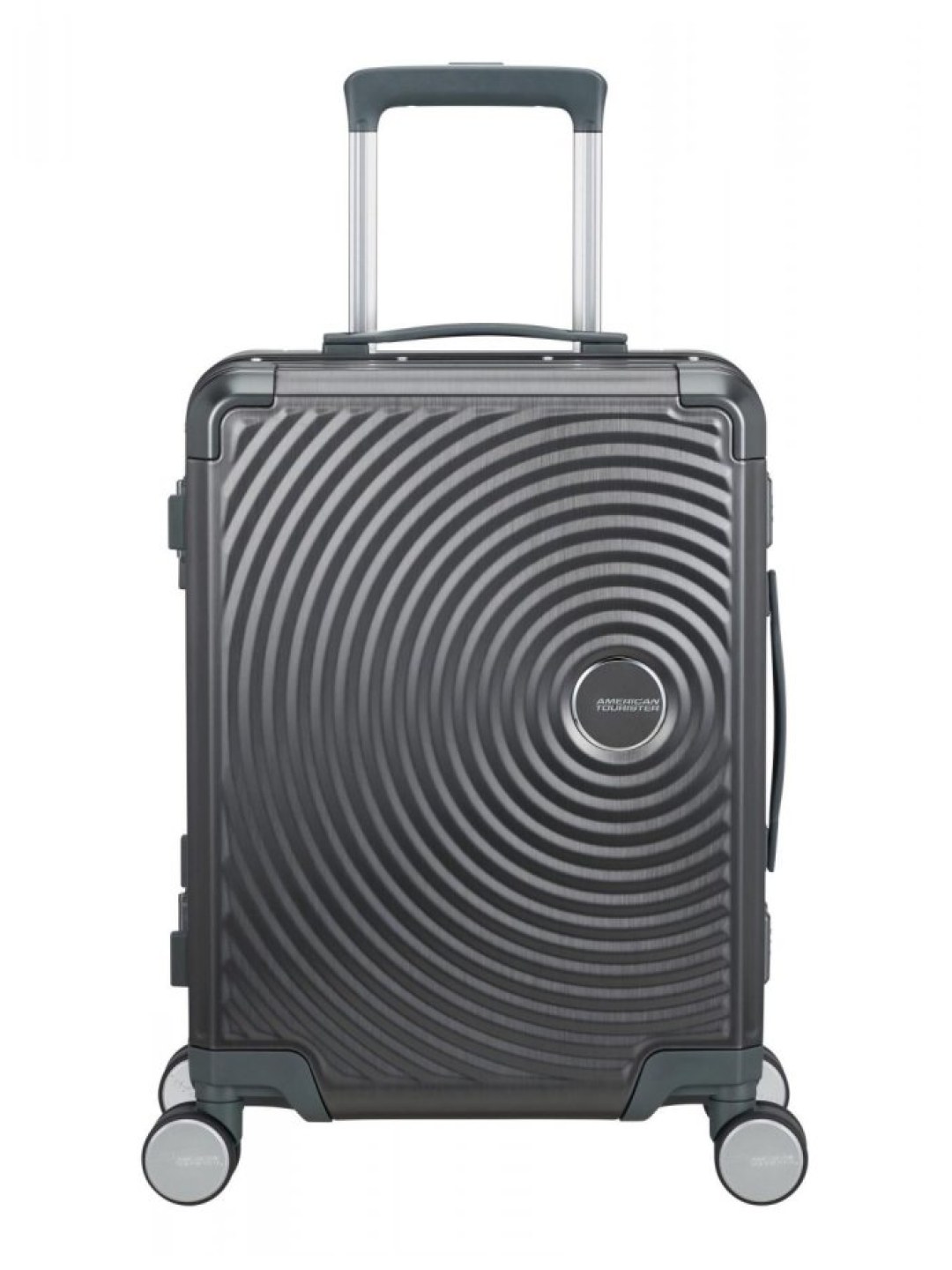 American Tourister Soundbox Alu Spinner 55 cm tmavě šedý Brushed Anthracite 155707-2849