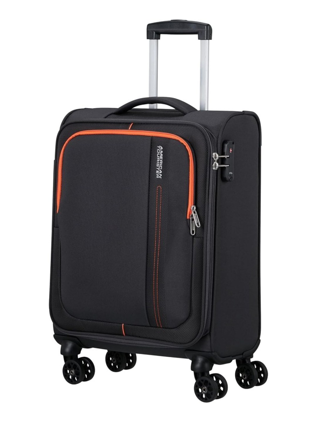 Malý černý cestovní kufr - kabinové zavazadlo Sea Seeker Spinner 55 20 TSA charcoal grey 146674-1175