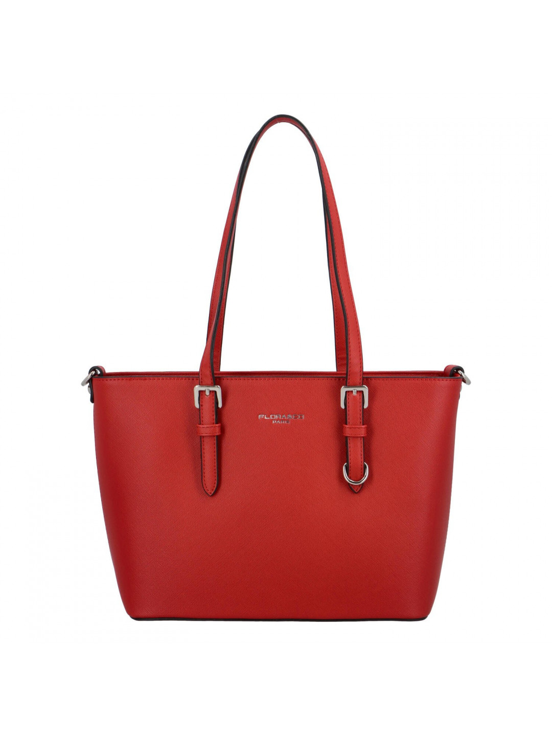 Dámská kabelka přes rameno saffiano červená – FLORA & CO Aileen