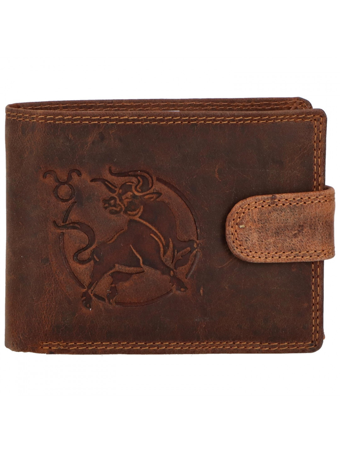 Pánská kožená peněženka hnědá – Delami Aroga Býk