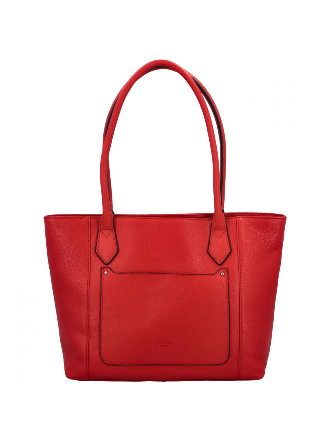 Dámská kožená kabelka přes rameno červená – Katana Peas