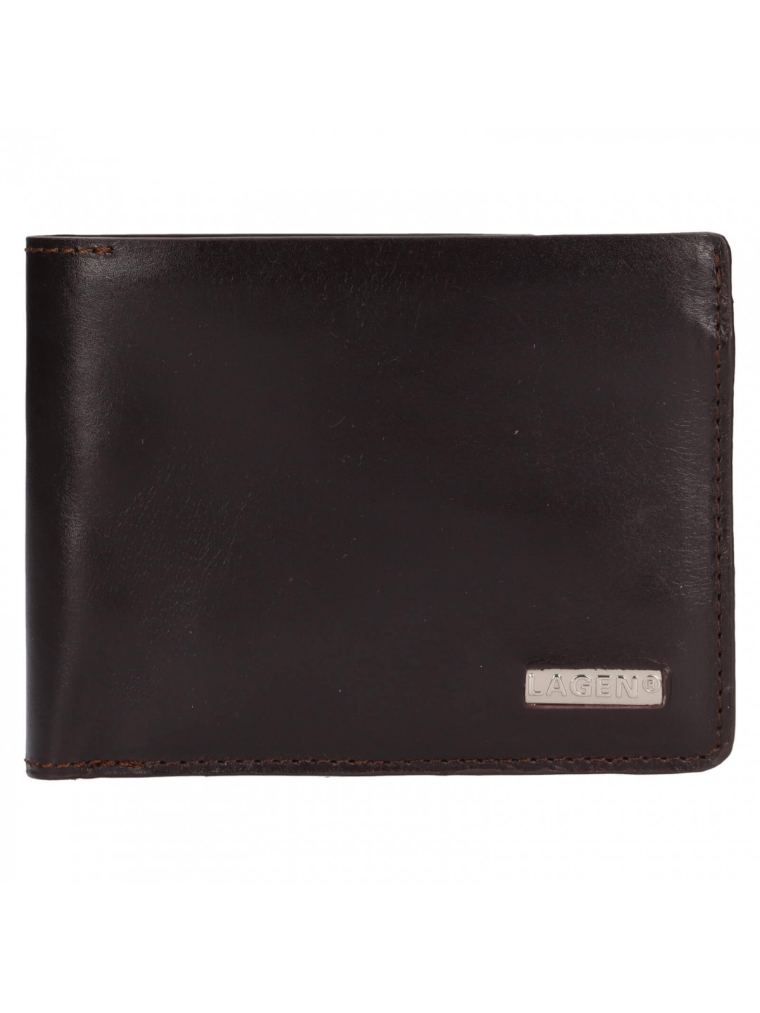 Pánská kožená peněženka Lagen Cédric – tmavě hnědá
