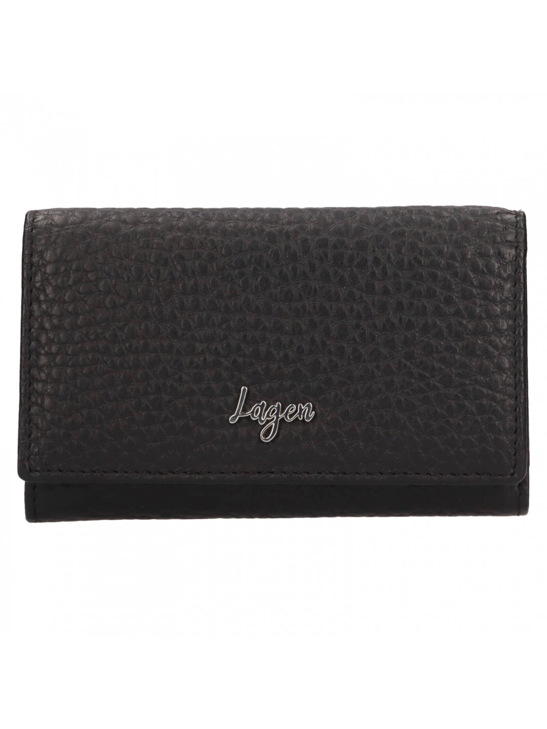 Malá dámská kožená peněženka Lagen Lorraine – černá