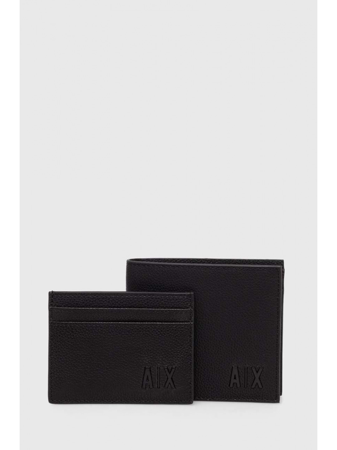Peněženka a obal karty Armani Exchange pánský černá barva 958535 3F892