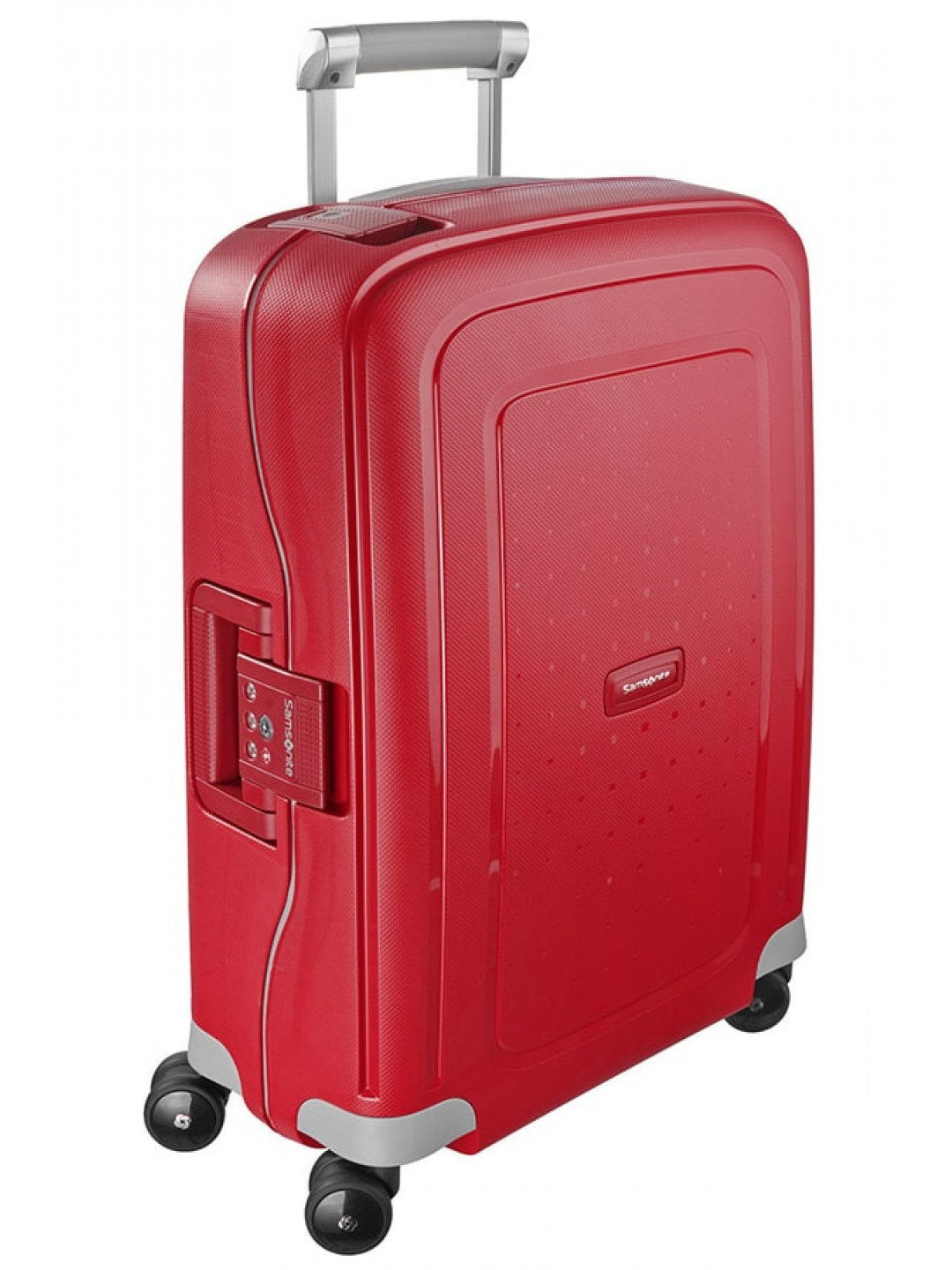Samsonite Kabinový cestovní kufr S Cure Spinner 34 l – červená