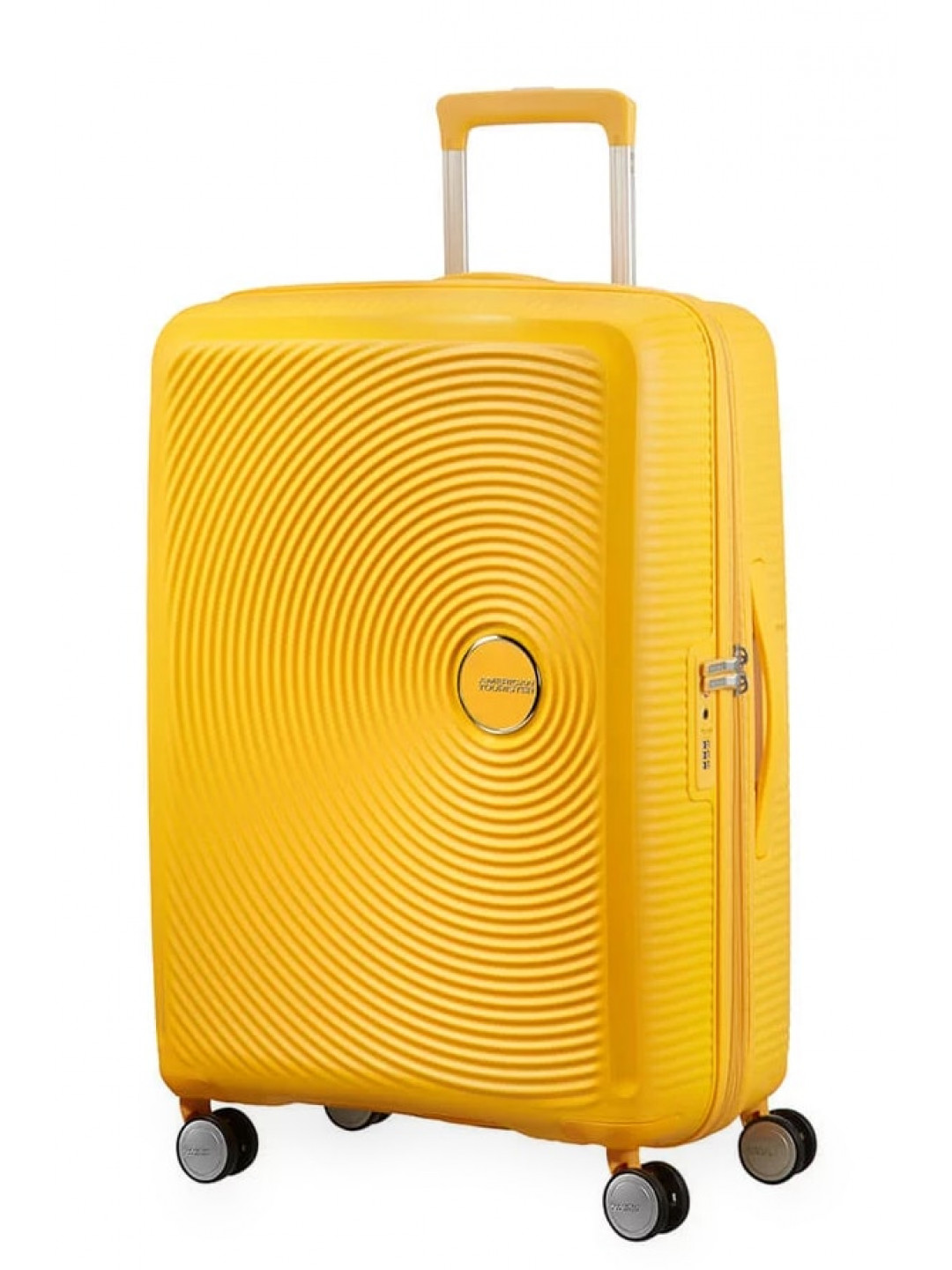 American Tourister Cestovní kufr Soundbox Spinner EXP 71 5 81 l – žlutá