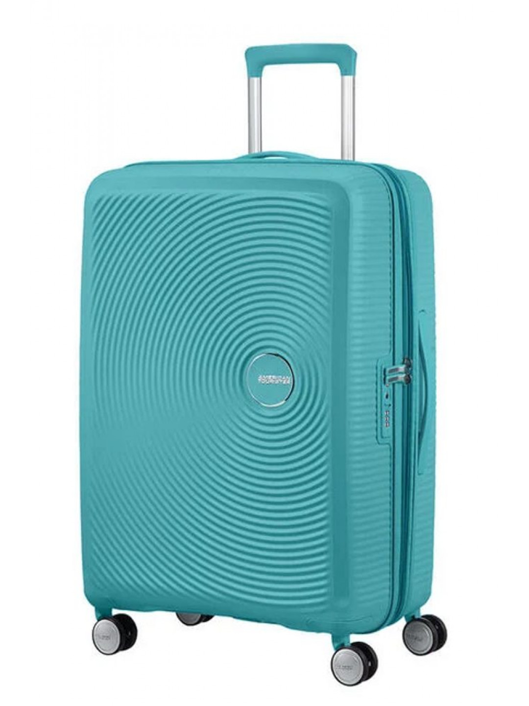 American Tourister Cestovní kufr Soundbox Spinner EXP 71 5 81 l – světle modrá