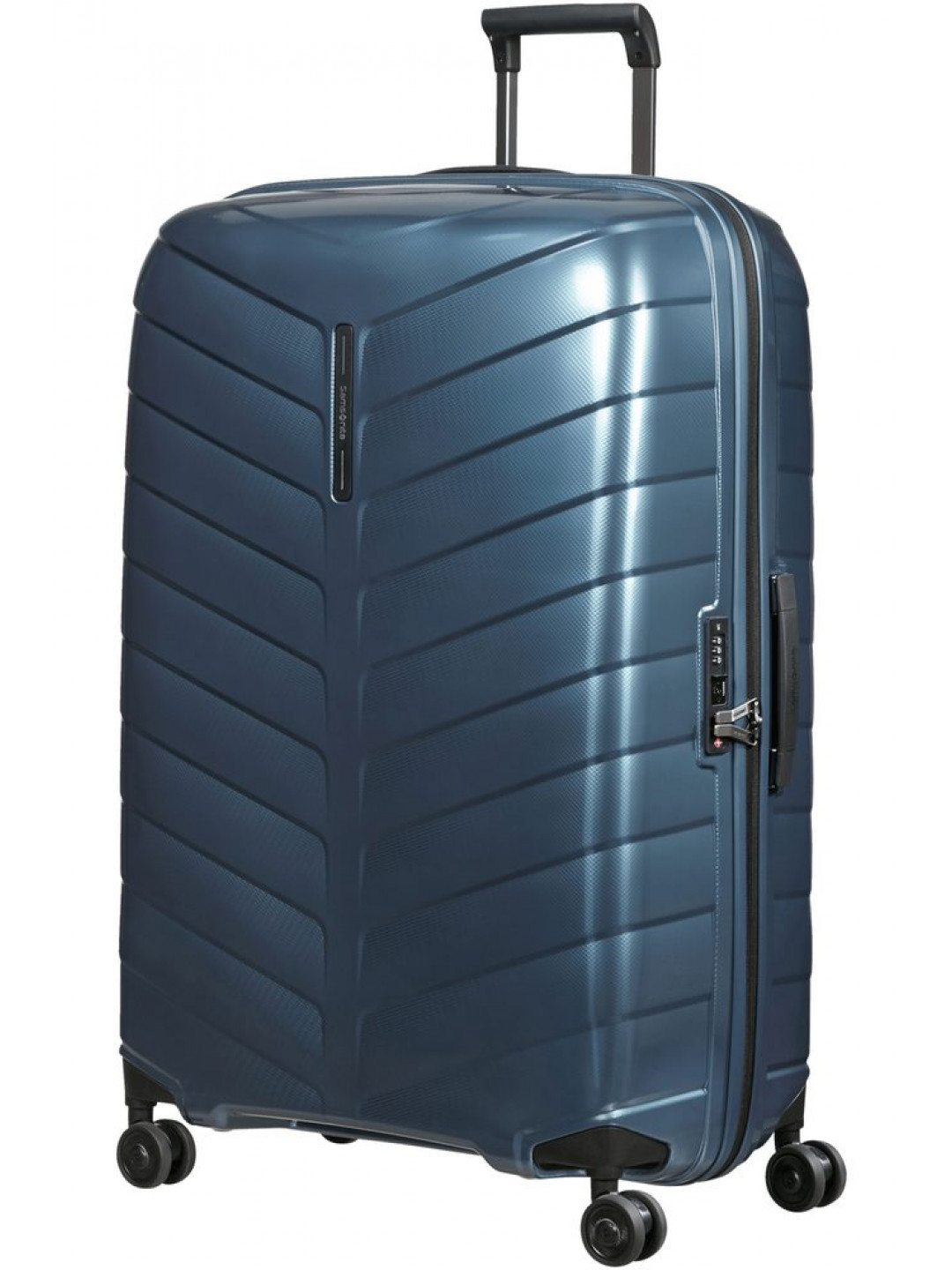 Samsonite Skořepinový cestovní kufr Attrix XL 120 l – modrá