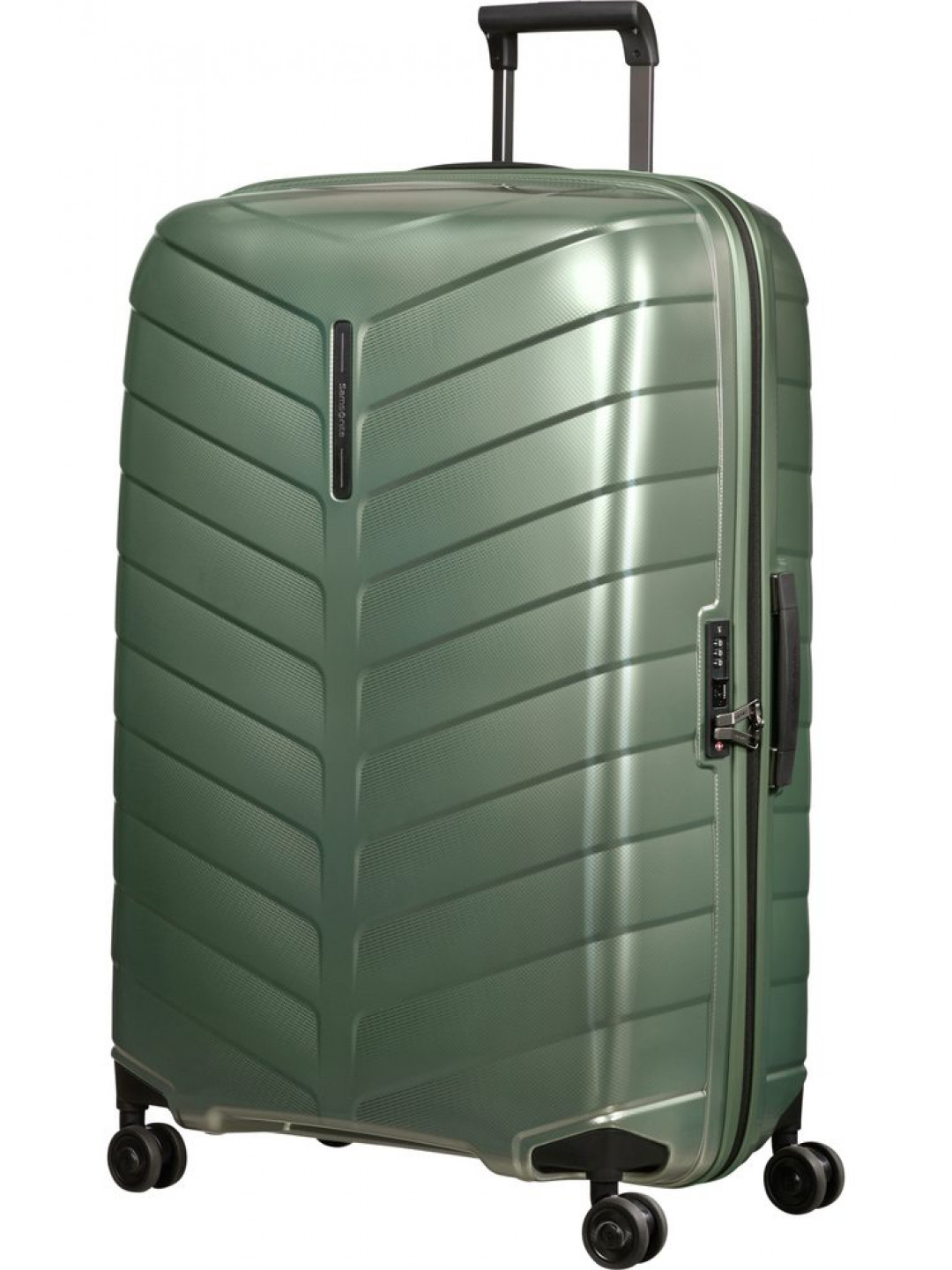 Samsonite Skořepinový cestovní kufr Attrix XL 120 l – zelená