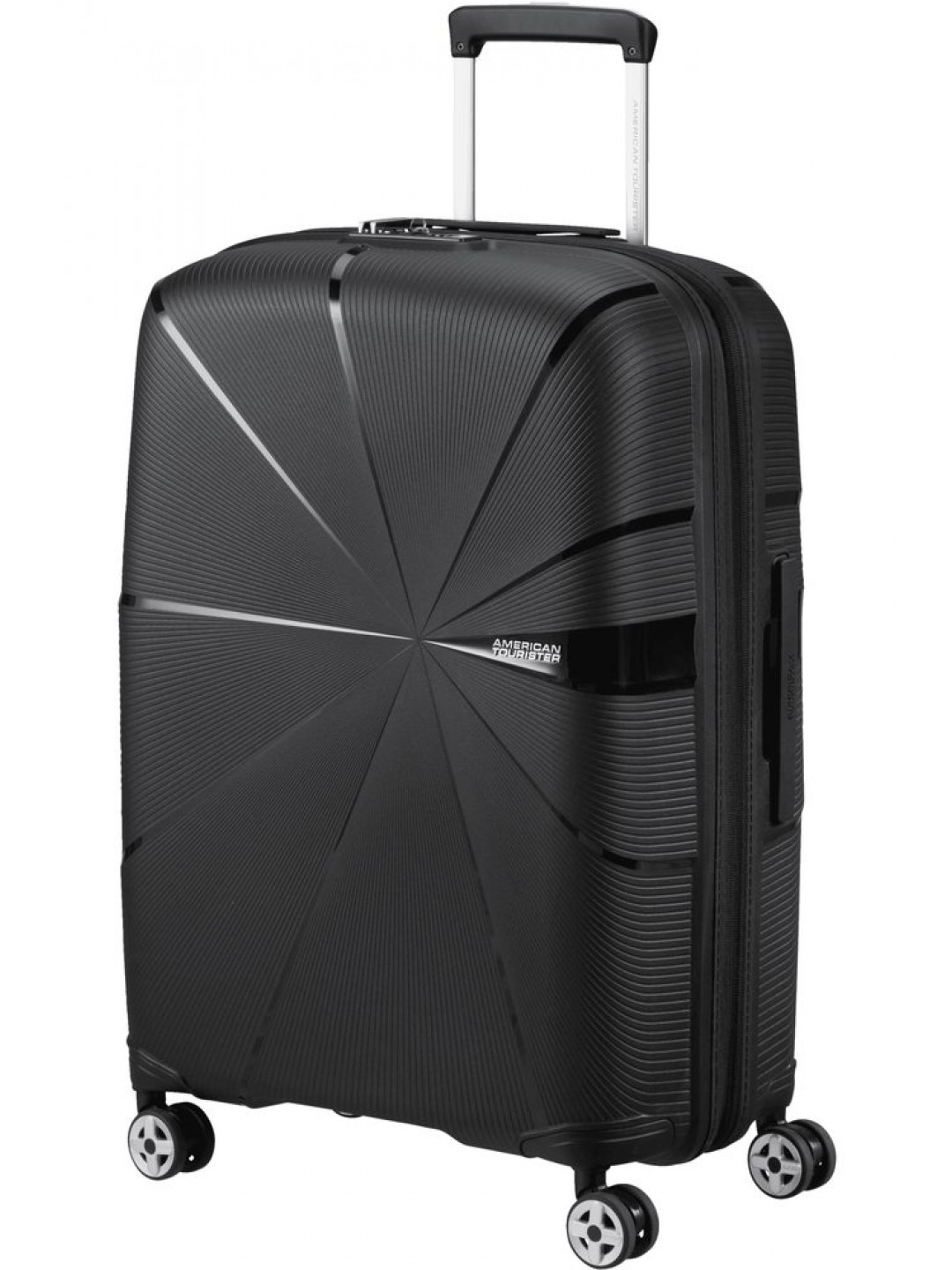American Tourister Skořepinový cestovní kufr StarVibe M EXP 70 77 l – černá