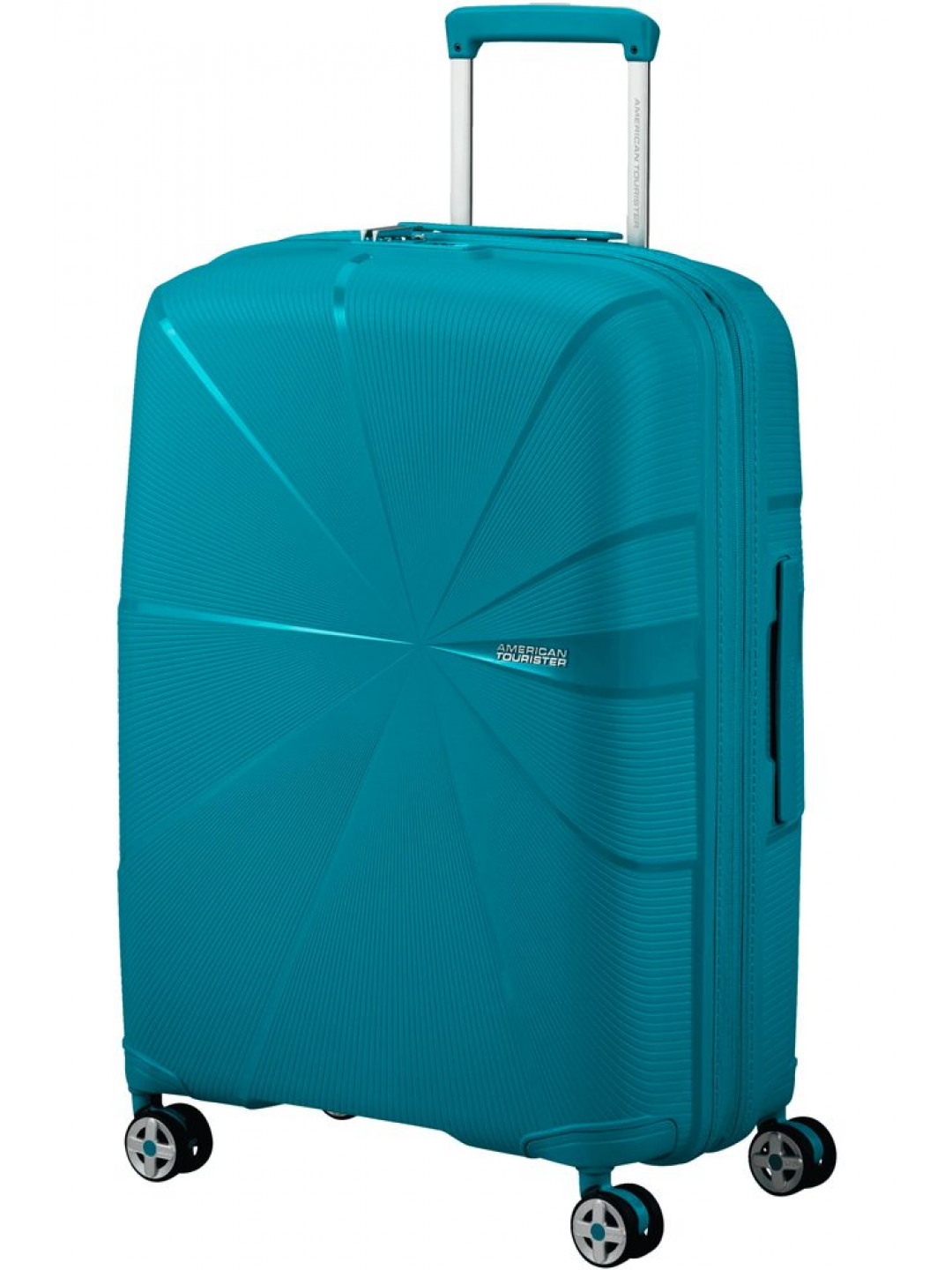 American Tourister Skořepinový cestovní kufr StarVibe M EXP 70 77 l – tyrkysová