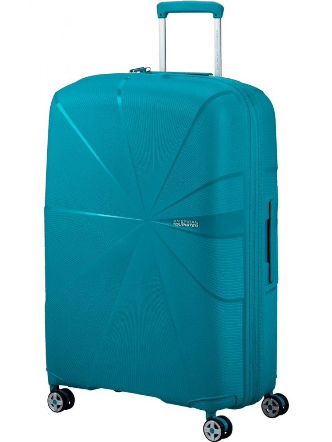 American Tourister Skořepinový cestovní kufr StarVibe L EXP 100 106 l – tyrkysová