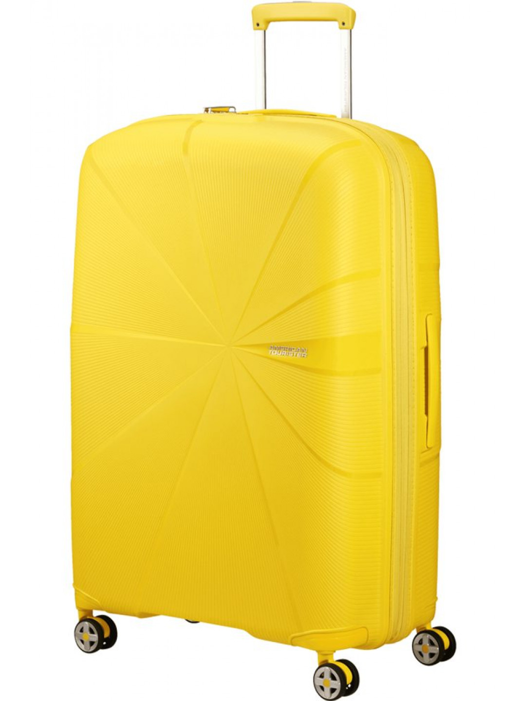 American Tourister Skořepinový cestovní kufr StarVibe L EXP 100 106 l – žlutá