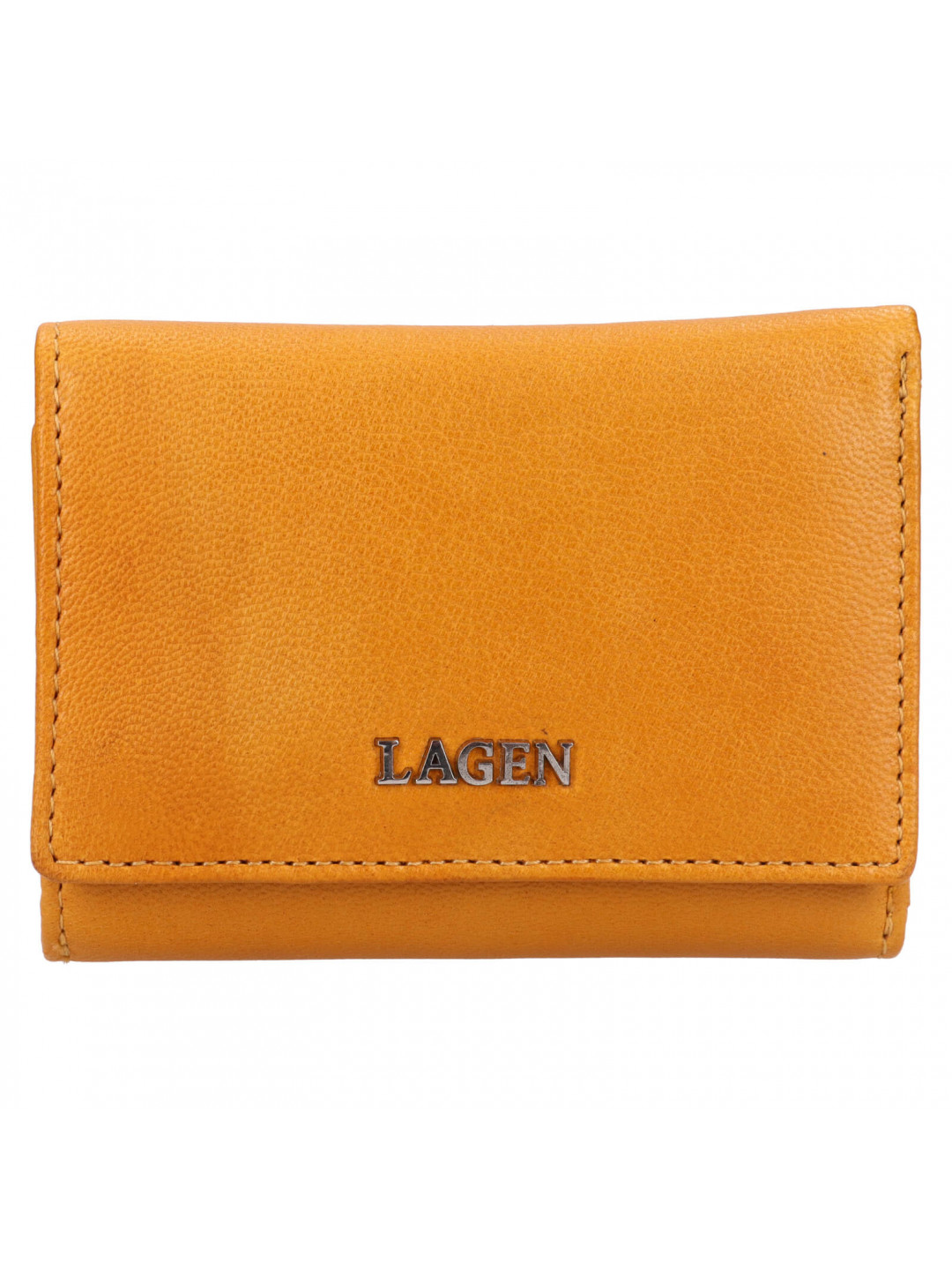 Dámská kožená peněženka Lagen Hebbe – žlutá