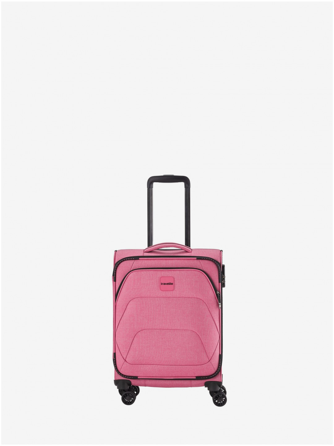 Růžový dámský cestovní kufr Travelite Adria S