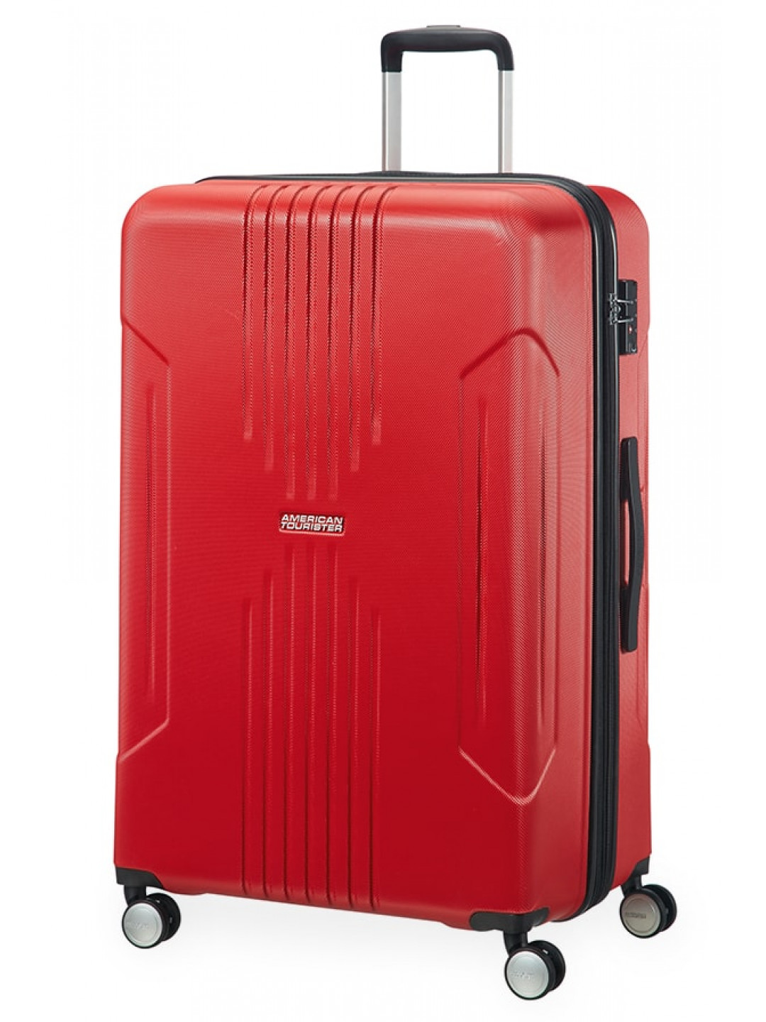 American Tourister Cestovní kufr Tracklite Spinner EXP 105 120 l – červená