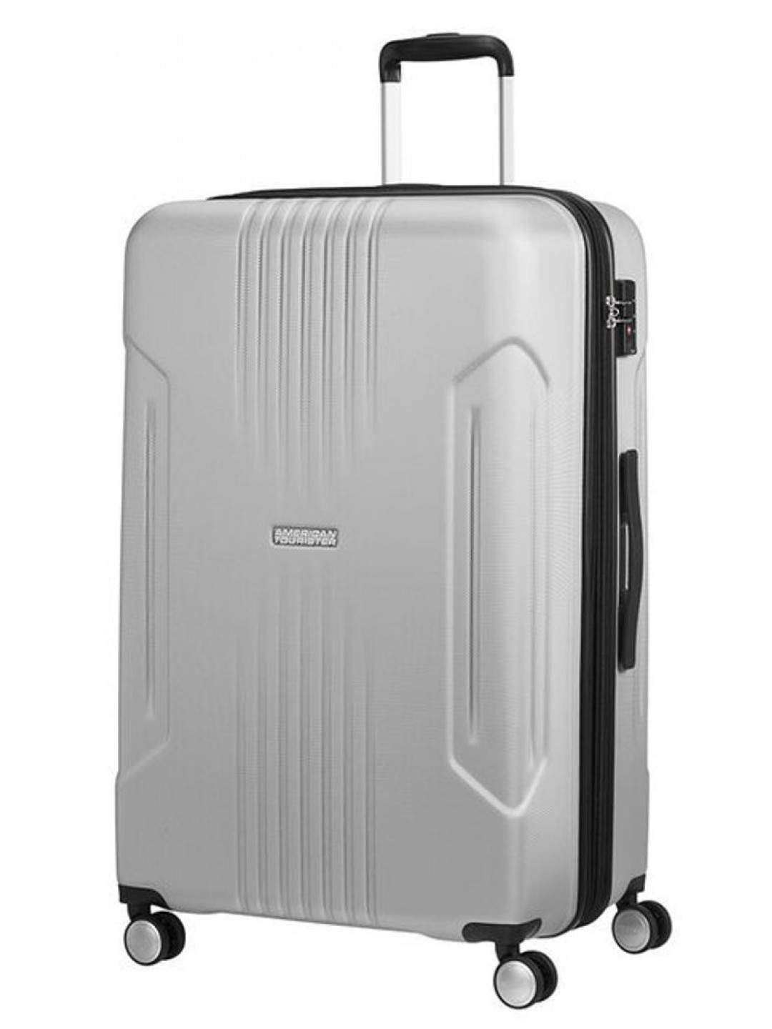 American Tourister Cestovní kufr Tracklite Spinner EXP 105 120 l – stříbrná