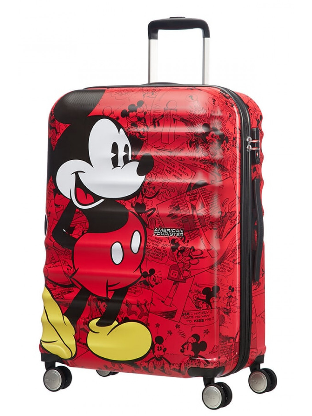 American Tourister Cestovní kufr Wavebreaker Disney Spinner 64 l – červená