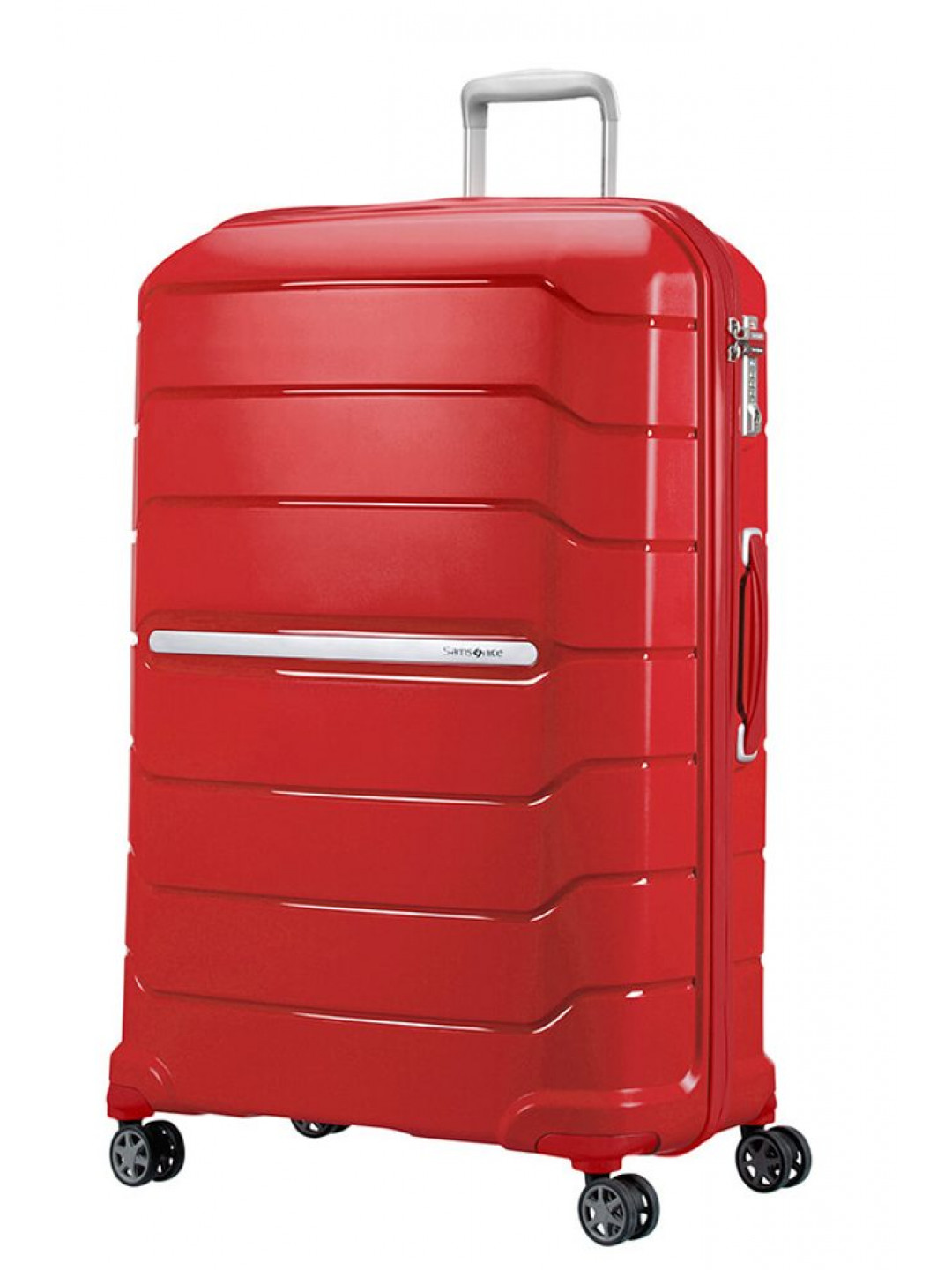 Samsonite Skořepinový cestovní kufr Flux Spinner 130 145 l – červená