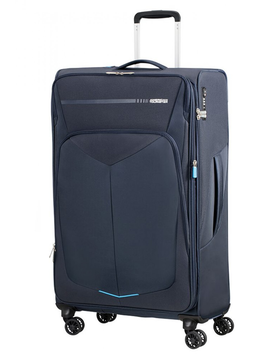 American Tourister Cestovní kufr Summerfunk Spinner EXP 109 5 119 l – tmavě modrá