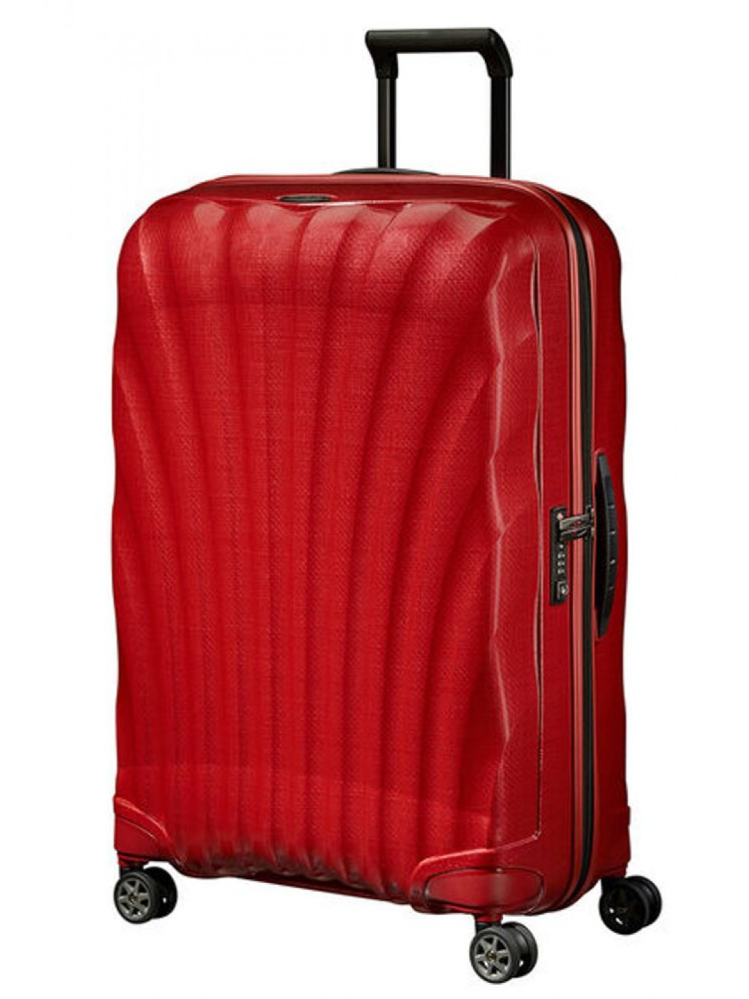 Samsonite Skořepinový cestovní kufr C-lite Spinner 94 l – červená