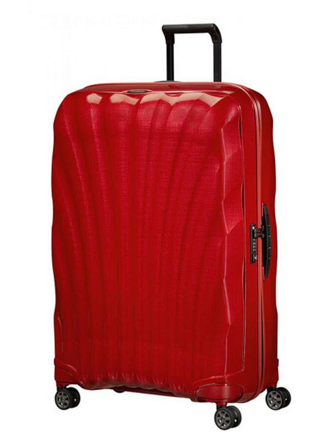 Samsonite Skořepinový cestovní kufr C-lite Spinner 123 l – červená