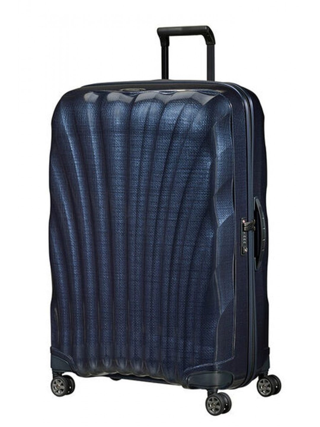 Samsonite Skořepinový cestovní kufr C-lite Spinner 123 l – modrá