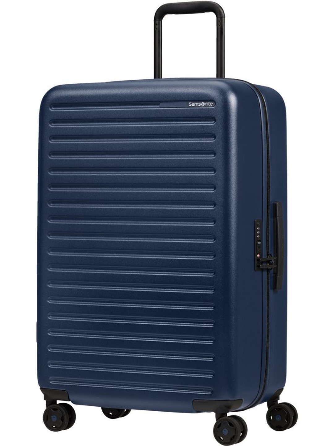Samsonite Skořepinový cestovní kufr StackD 71 l – tmavě modrá