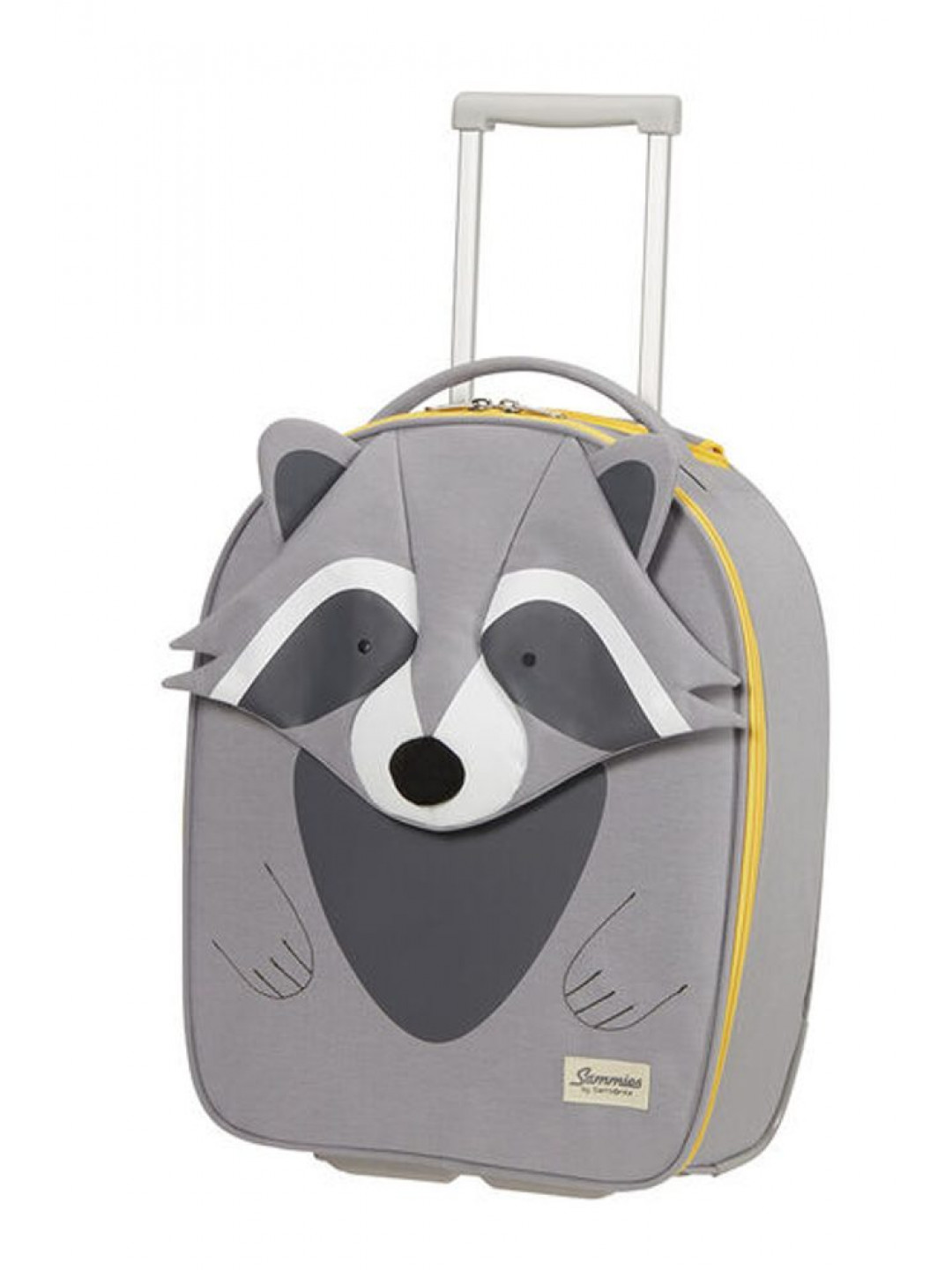 Samsonite Dětský cestovní kufr Happy Sammies Eco Upright Raccoon Remy 23 l – šedá