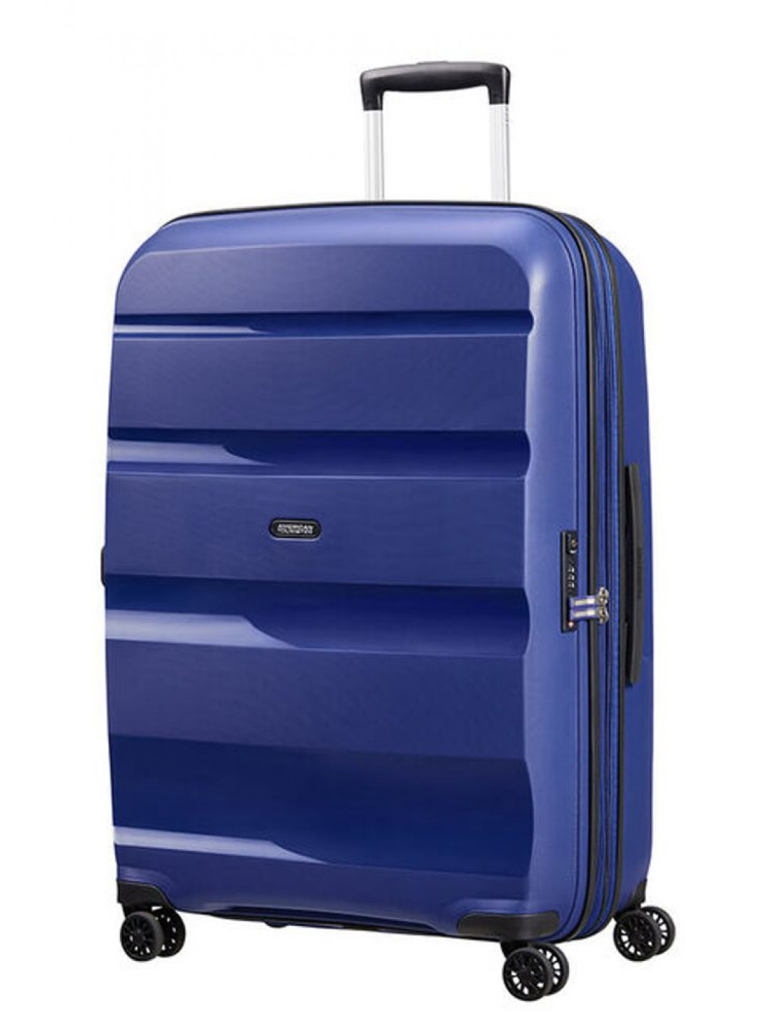American Tourister Skořepinový cestovní kufr Bon Air DLX L EXP 104 117 l – tmavě modrá