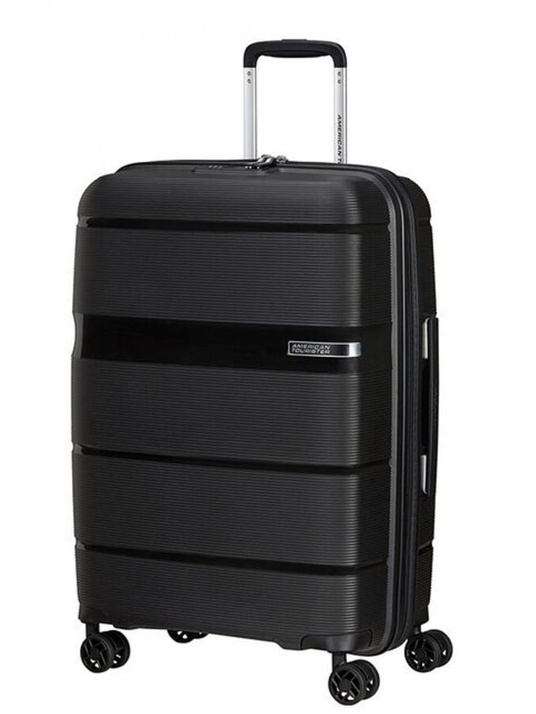 American Tourister Skořepinový cestovní kufr Linex 63 l – černá