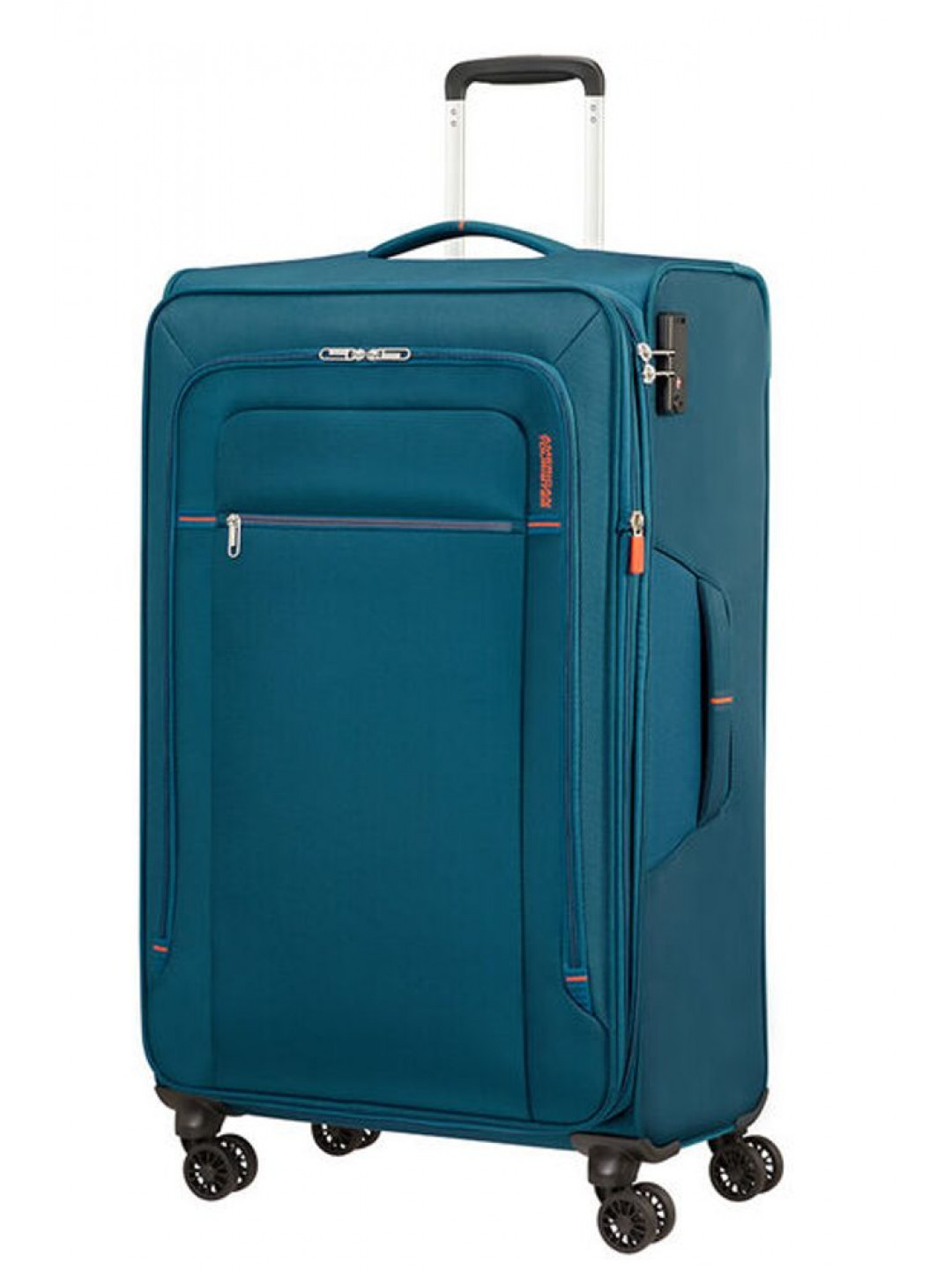 American Tourister Látkový cestovní kufr Crosstrack EXP L 109 5 119 l – modrá