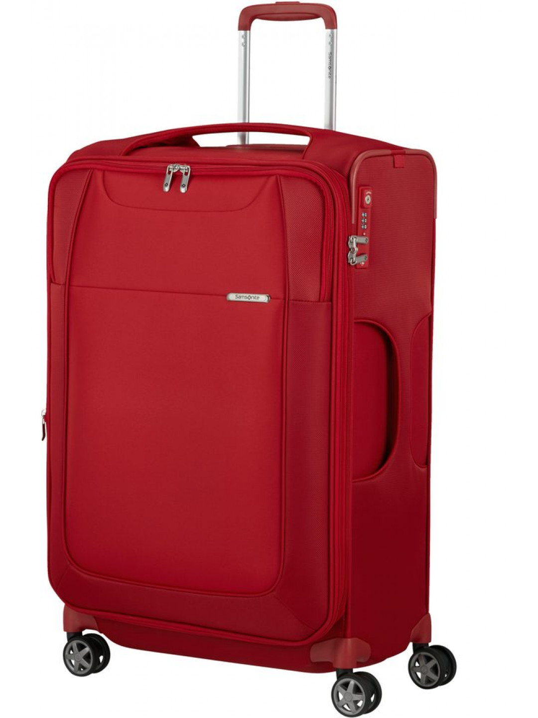 Samsonite Látkový cestovní kufr D Lite EXP 85 91 l – červená