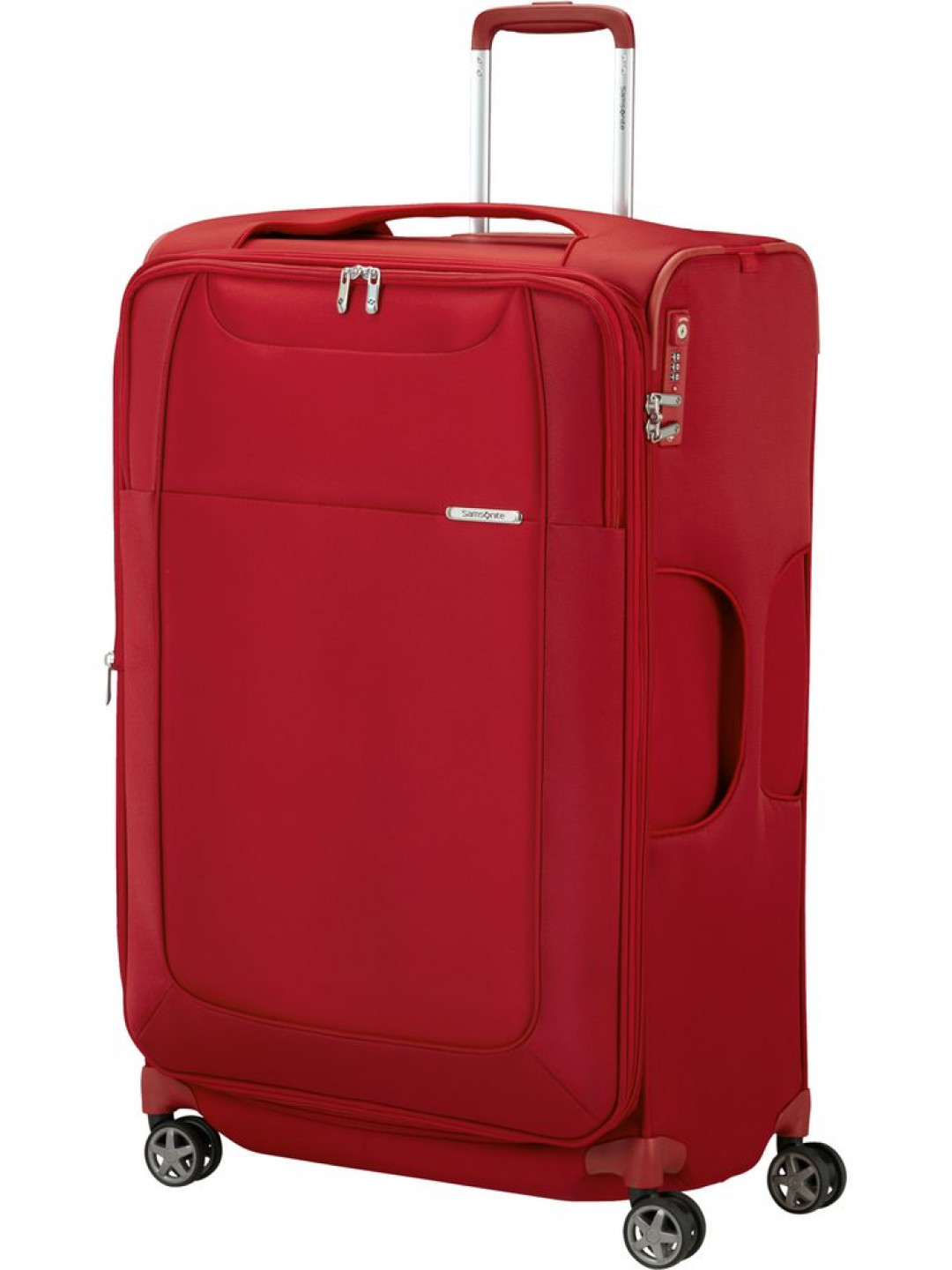 Samsonite Látkový cestovní kufr D Lite EXP 107 118 l – červená