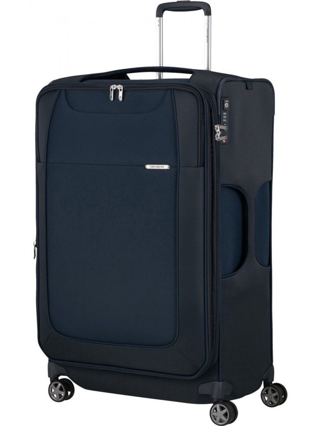 Samsonite Látkový cestovní kufr D Lite EXP 107 118 l – tmavě modrá