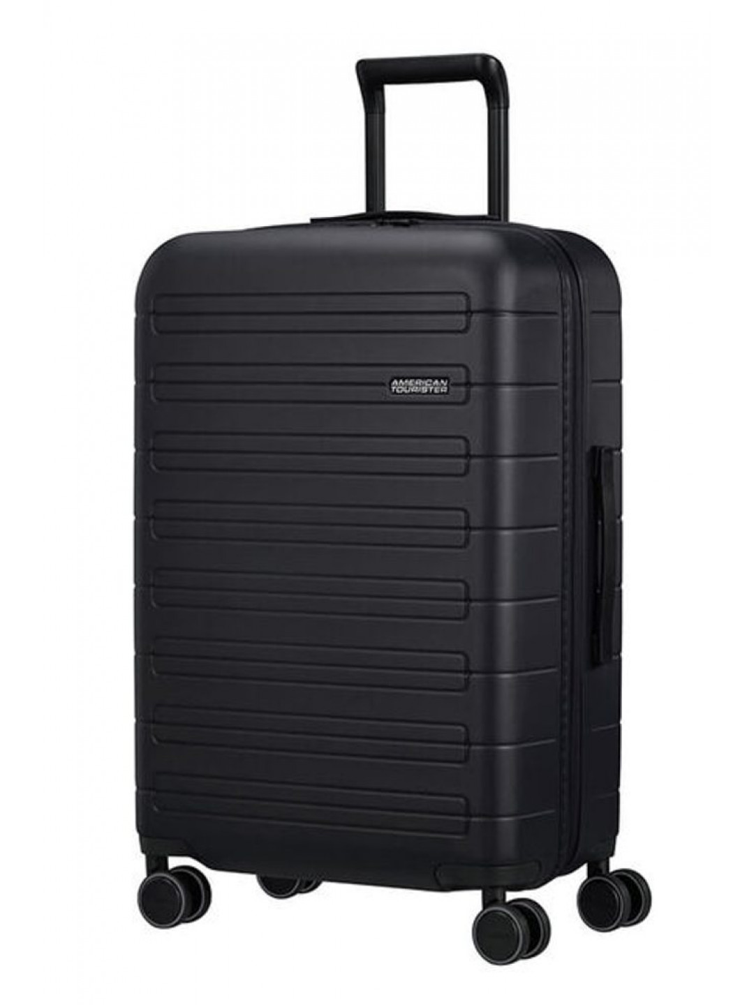 American Tourister Skořepinový cestovní kufr Novastream M EXP 64 73 l – černá