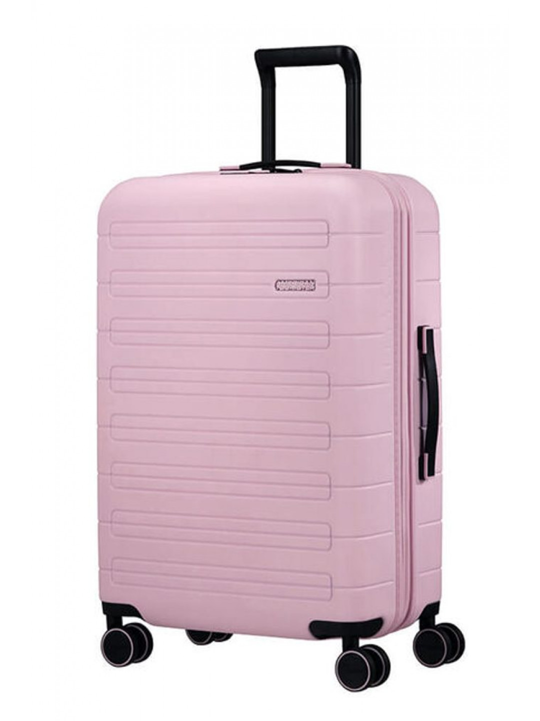 American Tourister Skořepinový cestovní kufr Novastream M EXP 64 73 l – růžová