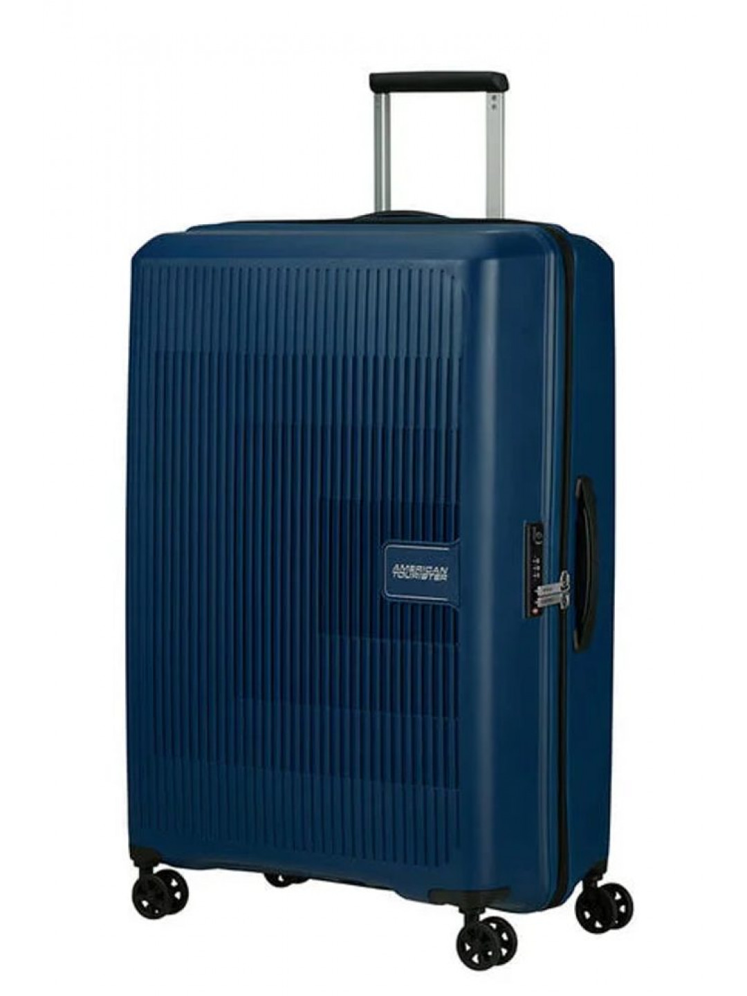 American Tourister Skořepinový cestovní kufr Aerostep L EXP 101 5 109 l – tmavě modrá
