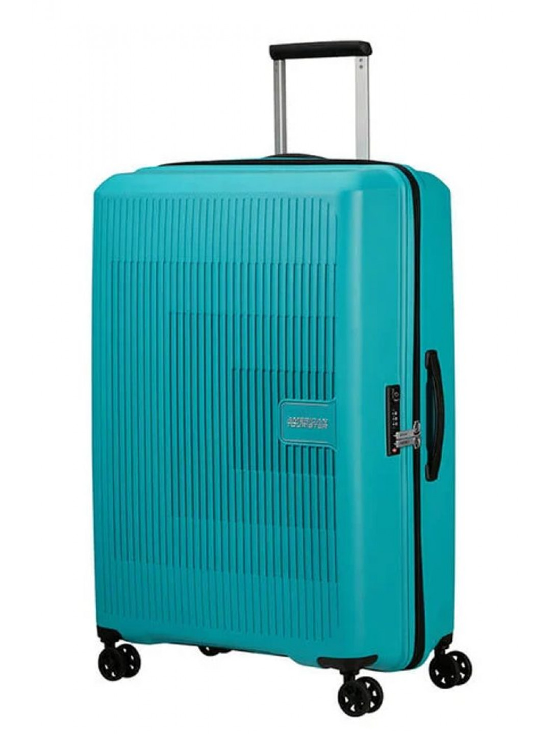 American Tourister Skořepinový cestovní kufr Aerostep L EXP 101 5 109 l – tyrkysová